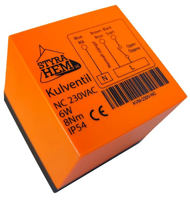 Motor till kulventil
